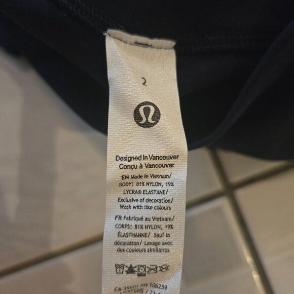 NWT Lululemon Align Mini Flare Pants True Navy Xtra Short 2 - Picture 6 of 6